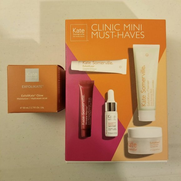 Kate Somerville - Exfolikate Glow Moisturizer + mini must haves NIB - Picture 1 of 5